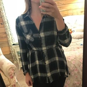 Plaid motherhood shirt